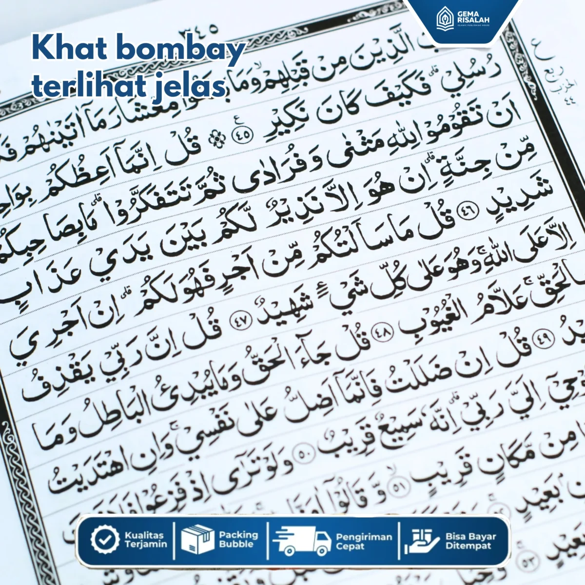 Al-Quran Al-Sadda HVS Milenial A5 Khat Bombay Non Terjemah - Gambar 7