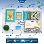 Gema Risalah - Hampers Gift Set Ibadah Mushaf Al Jabbar Non Terjemah dan Sajadah Turkiye Premium Anti Slip Hadiah Spesial untuk keluarga - Gambar 4