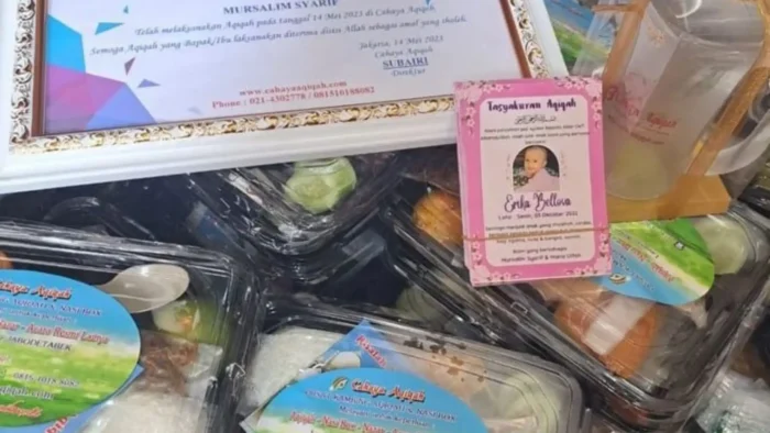 souvenir aqiqah bermanfaat islami