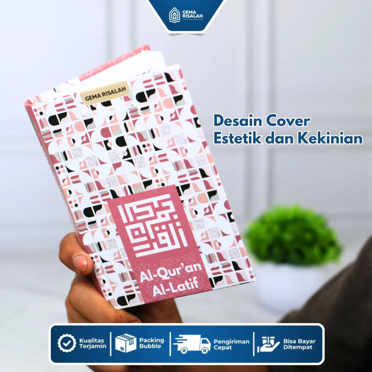 Alquran Non Terjemah HVS A6 Untuk Wakaf Desain Aesthetic Khat Bombay Al Latif Mushaf Premium 10x16cm - Gambar 8