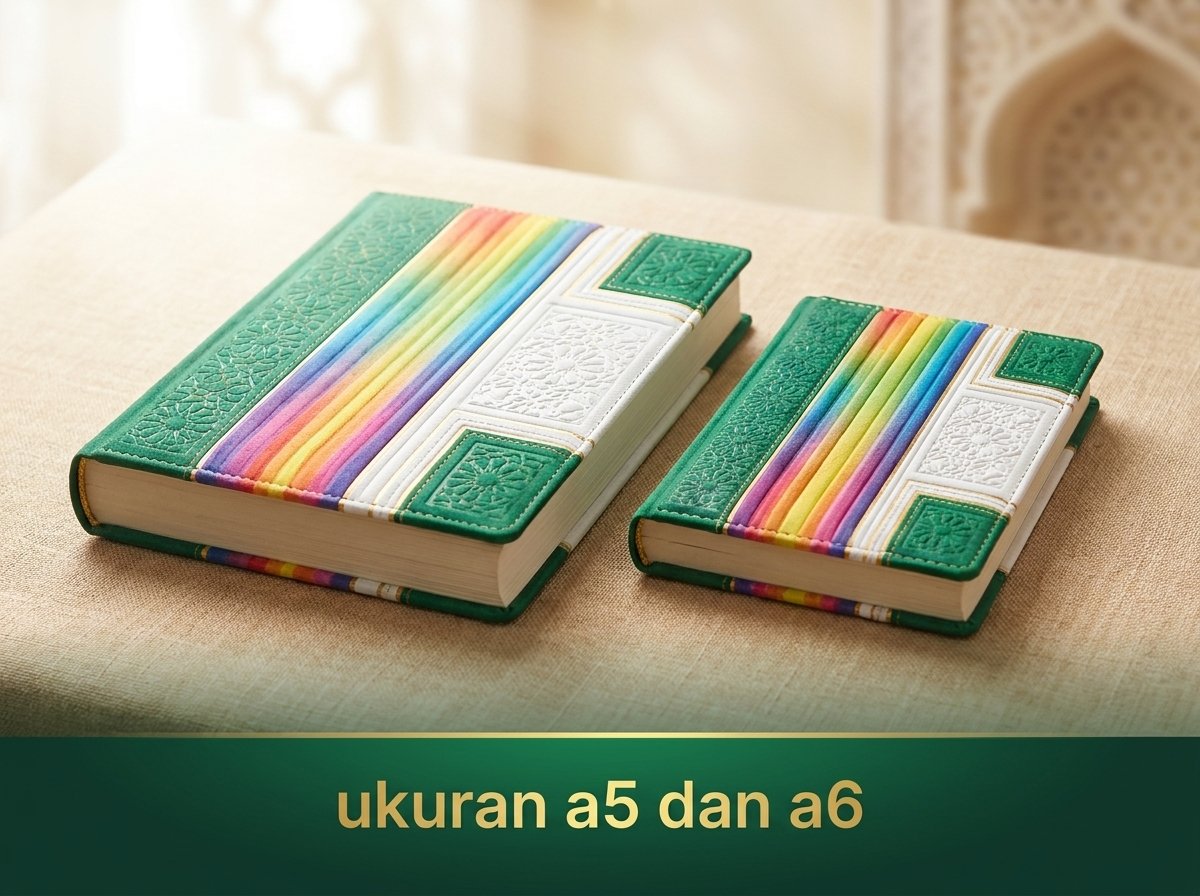 Komparasi Spesifikasi dan Harga Al Quran Rainbow Ukuran A5 dan A6