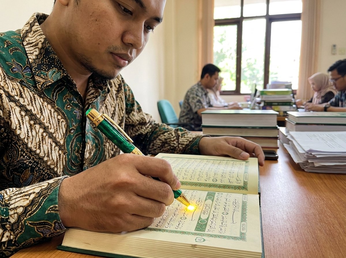 Mekanisme Sensor Optik OID pada Pena Al Quran Digital