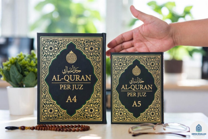 Spesifikasi & Varian Ukuran Mushaf Per Juz