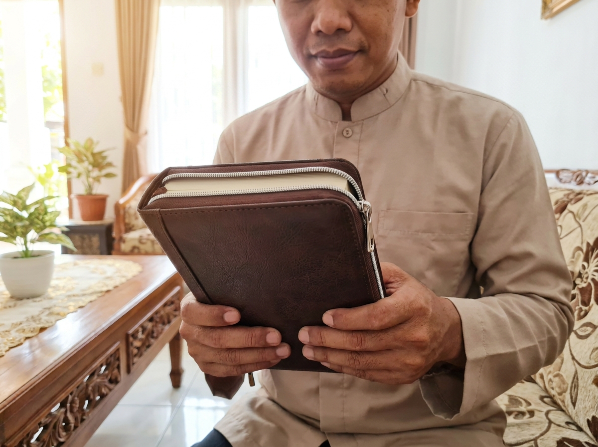 Keistimewaan Alquran Cover Kulit Resleting