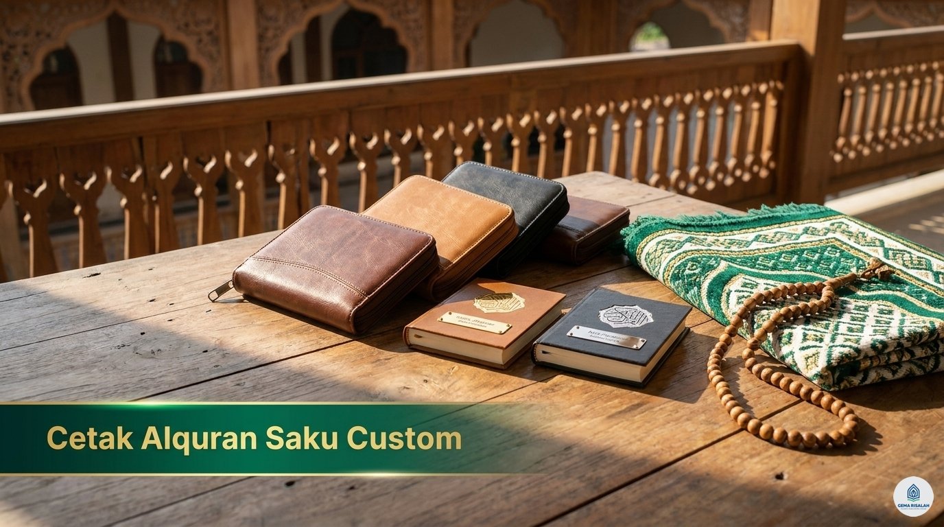cetak alquran saku custom ukuran a7 dan a6
