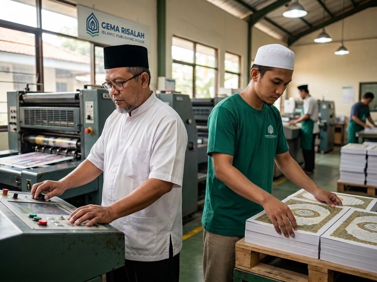 fasilitas mesin web offset produsen alquran skala besar di bandung